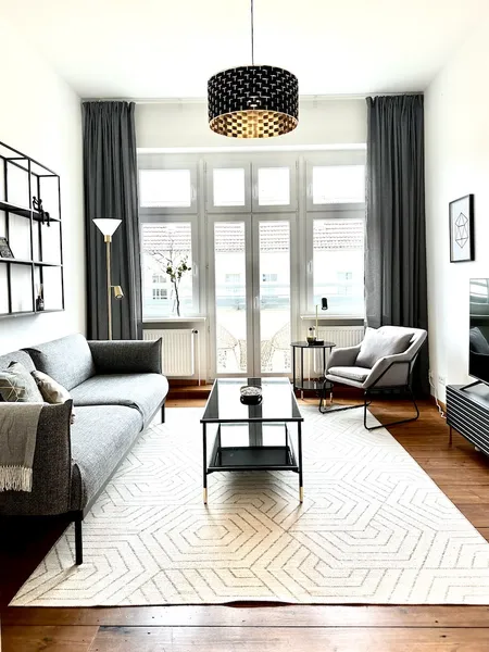 Stylish furnished 2 room flat with balcony — photo 1
